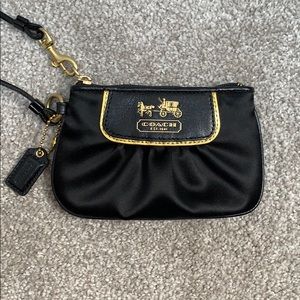COACH Black Wristlet
